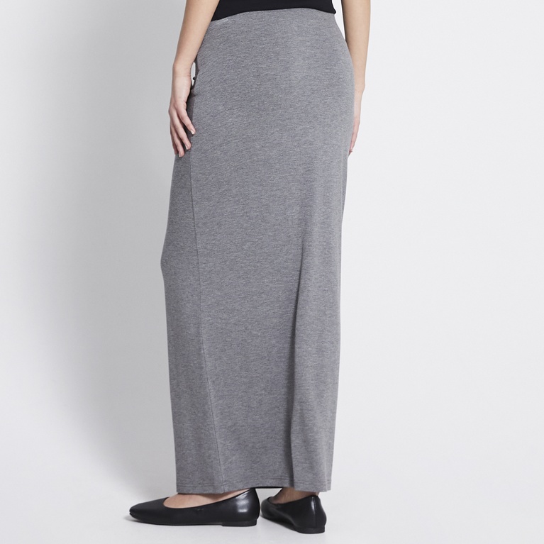 Soft feel skirt "Ellen" Grey Melange